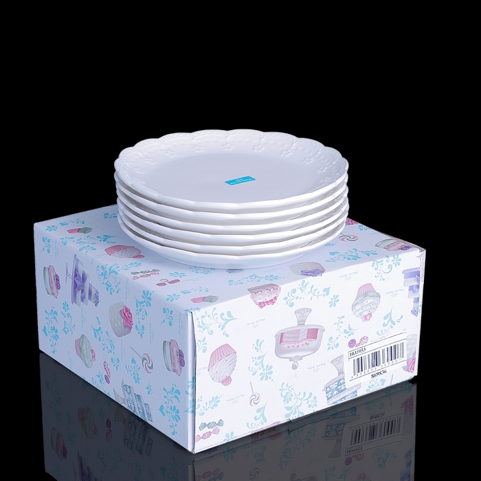 Набор тарелок Dolci белый (6 шт)