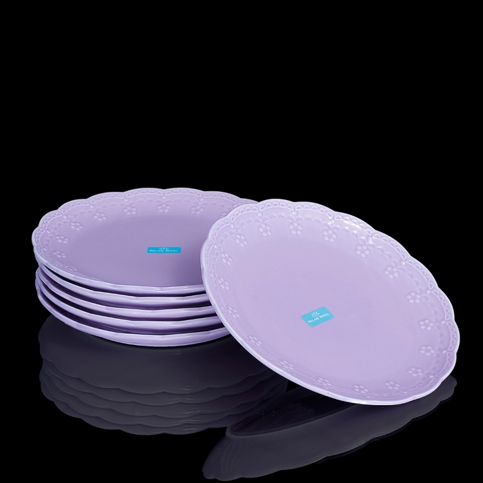 Набор тарелок Dolci лиловый (6 шт)