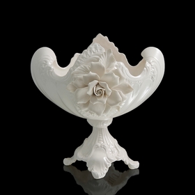 Ваза для конфет White Rose, белая, 25 × 35 × 35 см Ош