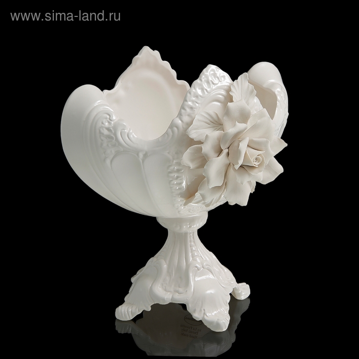 

Ваза для конфет White Rose, белая, 25 × 35 × 35 см