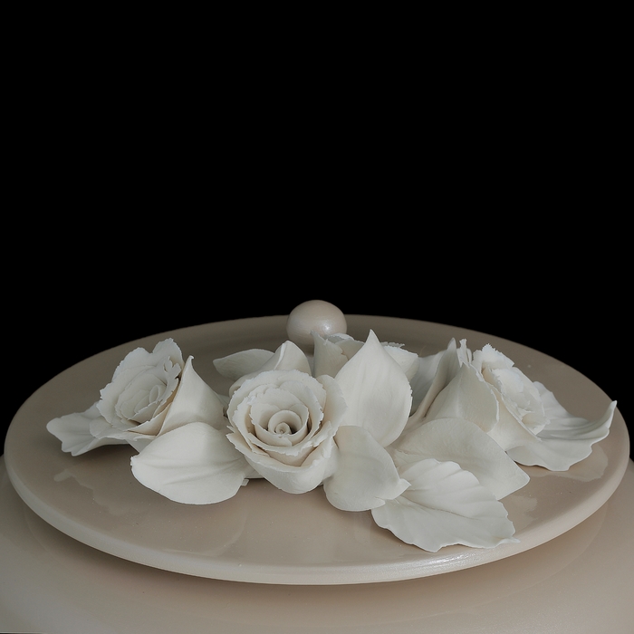 Шкатулка Beige Rose, кремовая