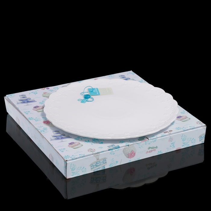 Блюдо для торта Dolci, белое