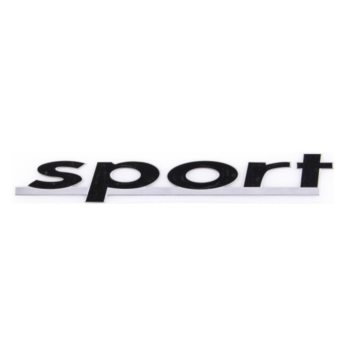 

Шильдик металлопластик Skyway "SPORT подчеркнуто", наклейка, черный, 150*20 мм