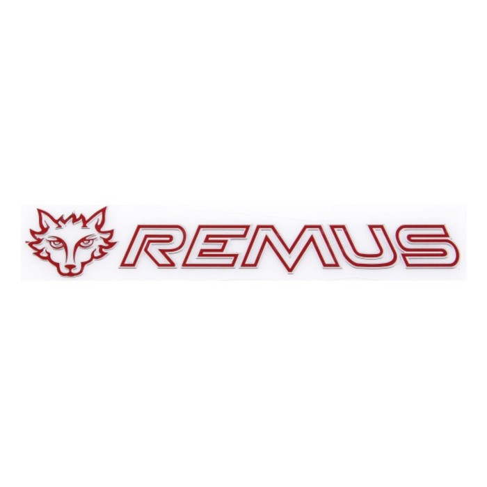 Шильдик металлопластик Skyway REMUS, наклейка, красный, 150*25 мм