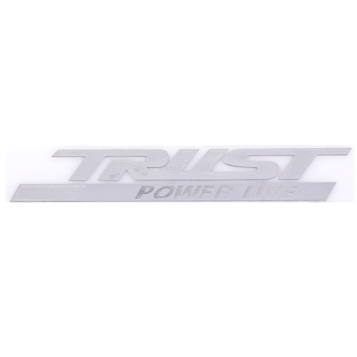 Шильдик металлопластик Skyway TRUST Power Live, наклейка, серый, 150*25 мм