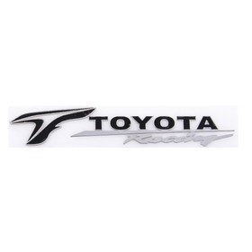 

Шильдик металлопластик Skyway "TOYOTA RACING", наклейка, черный, 140*20 мм