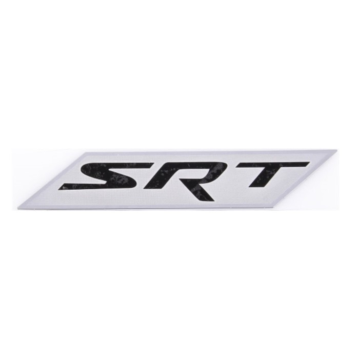 

Шильдик металлопластик Skyway "SRT", наклейка, черный, 140*25 мм