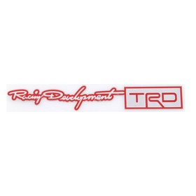 

Шильдик металлопластик Skyway "RACING DEVELOPMENT TRD 2", наклейка, красный, 140*20 мм