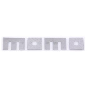 

Шильдик металлопластик Skyway "MOMO", наклейка, серый, 160*35 мм