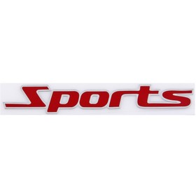 

Шильдик металлопластик Skyway "SPORTS", наклейка, красный, 150*20 мм