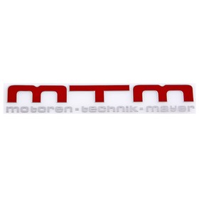 

Шильдик металлопластик Skyway "MTM", наклейка, красный, 150*23 мм
