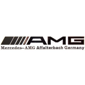 

Шильдик металлопластик Skyway "AMG", наклейка, черный, 150*25 мм