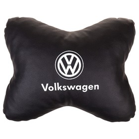 

Подушка на подголовник Skyway, экокожа, черная, VOLKSWAGEN