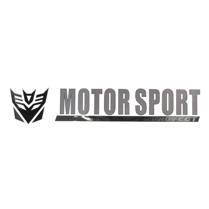 

Шильдик металлопластик Skyway "MOTOR SPORT PROTECT", наклейка, черный, 150*25 мм