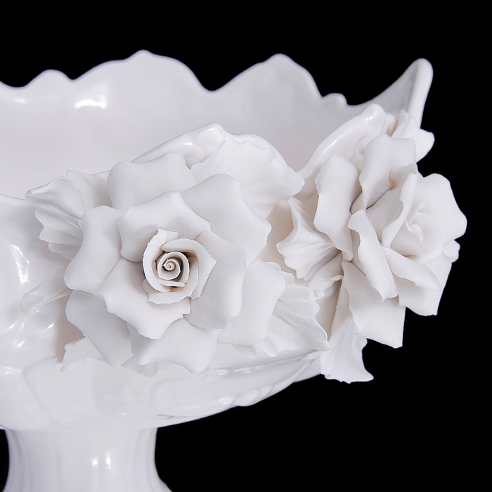 Ваза для фруктов White Rose, белая