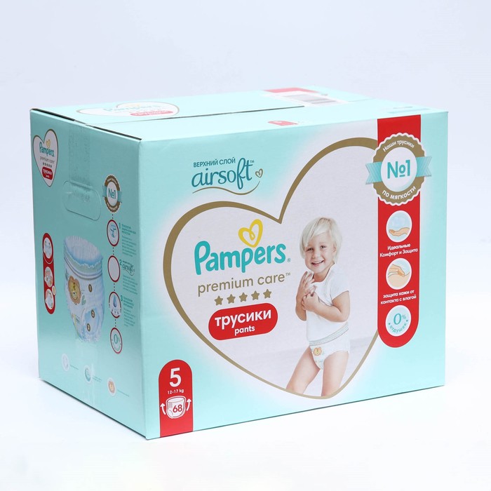 

Подгузники-трусики Pampers Premium Care, 12-17 кг, 68 шт.