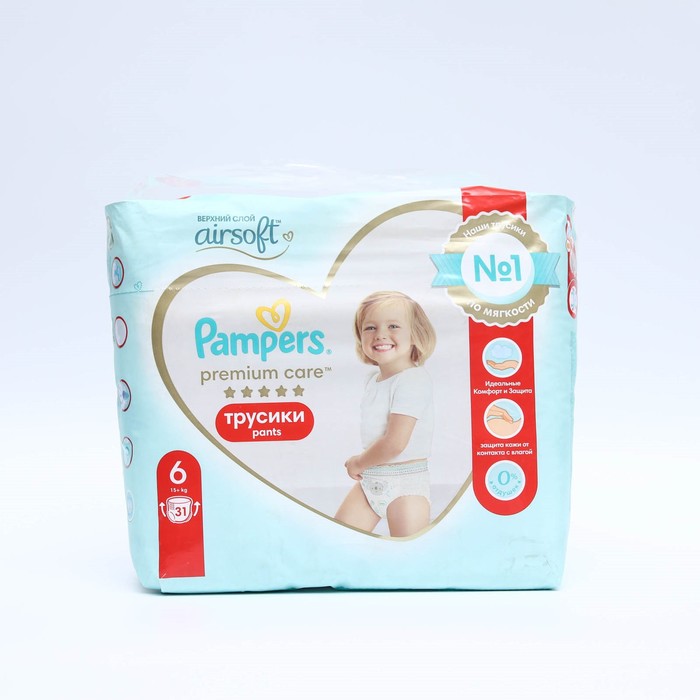 фото Подгузники-трусики pampers premium care, 15+ кг, 31 шт.
