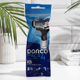 Станок для бритья одноразовый Dorco Pace4, 4 лезвия, увлажняющая полоска, плавающая головка