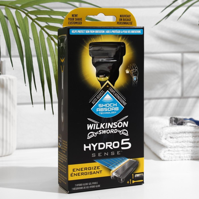 Станок для бритья Wilkinson Sword HYDRO5 ENERGIZE + 1 кассета, 5 лезвий
