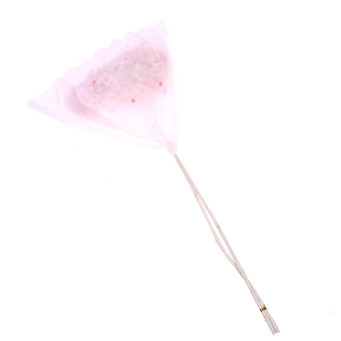 Сухоцвет Гортензия крупнолистовая, темно розовый, 1 веточка 50 - 70 см в упаковке