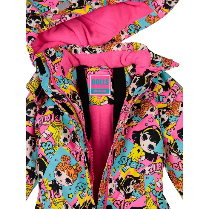 фото Зимний комбинезон для девочки, рост 122 см playtoday