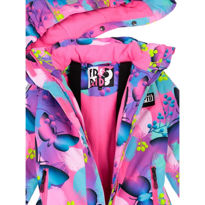 фото Зимний комбинезон для девочки, рост 122 см playtoday