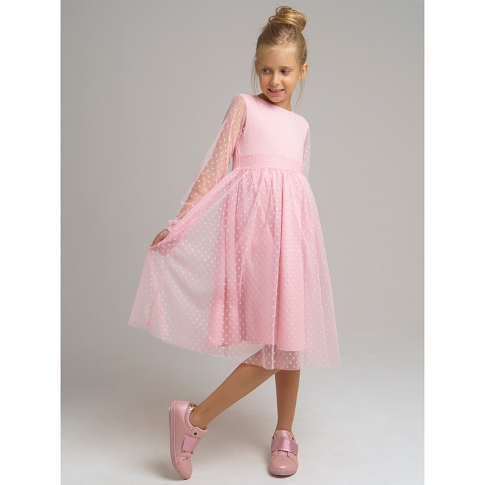 фото Платье трикотажное, рост 128 см playtoday