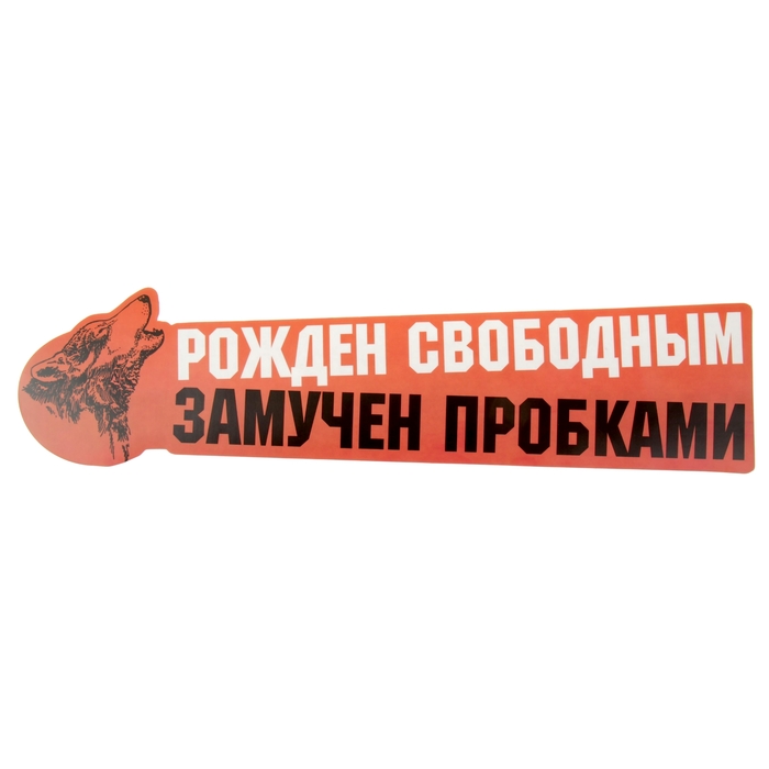 Наклейка на авто "Рожден свободным"