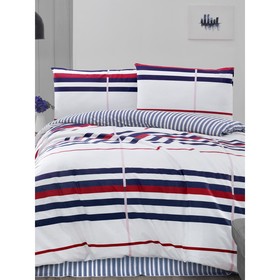 

КПБ 1,5 сп Striped, размер 180x240 см, 160x220 см, 50x70 см, цвет красный
