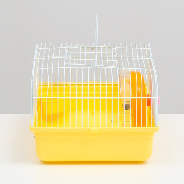 Клетка для грызунов, 31 х 24 х 17 см, жёлтая