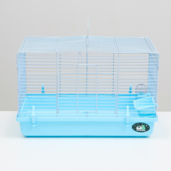 Клетка для грызунов 47 х 30 х 30 см, голубая