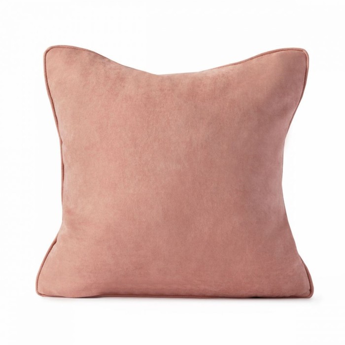 Наволочка декоративная «Тина», размер 45х45 см, цвет светло-розовый
