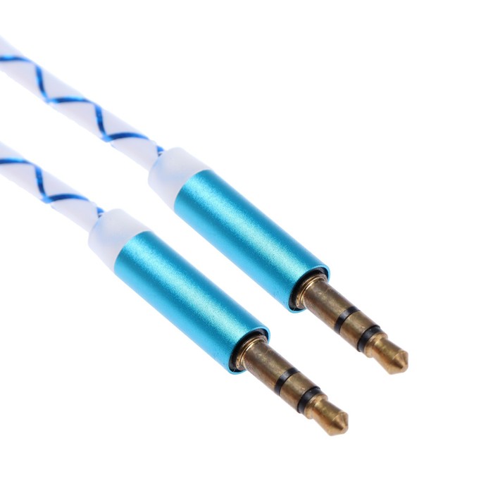 

Кабель аудио AUX OXION AUX018, Jack 3.5 мм(m)-Jack 3.5 мм(m), 1м, синий