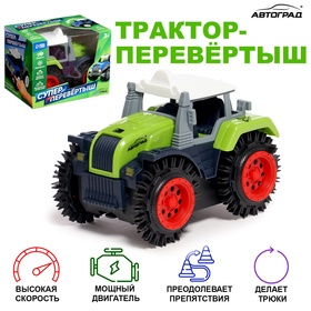 Трактор-перёвертыш «Хозяин фермы», работает от батареек, цвет зелёный Ош
