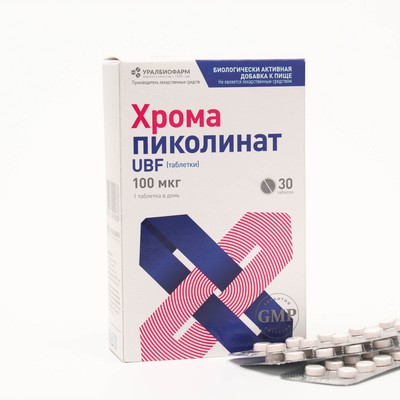 Хрома пиколинат UBF, 30 таблеток
