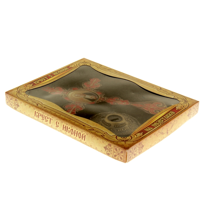 Крест на подставке с иконой "Преподобный Серафим Саровский"