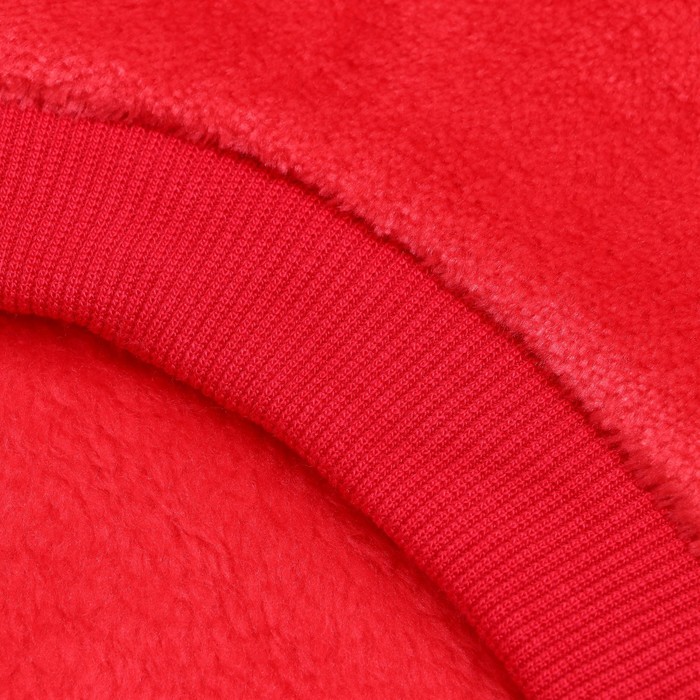 Толстовка "Ромашка", велсофт, размер XL, красная (ДС 40, ОШ 32, ОГ 46 см)