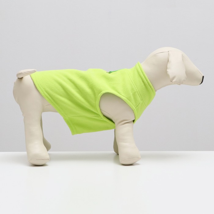 фото Толстовка-шлейка для собак, размер l, лаймовая (дс 34, ош 32, ог 50 см)