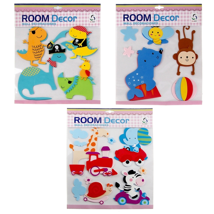 Наклейка "Зверушки", МИКС