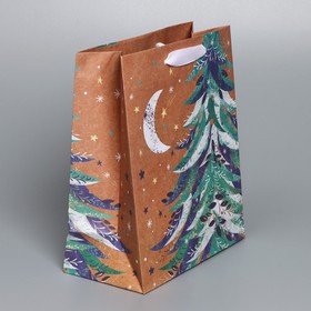 

Пакет крафтовый вертикальный «Праздник для тебя», ML 23 × 27 × 11,5 см