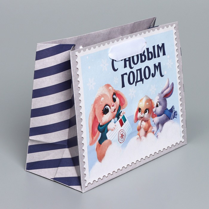

Пакет крафтовый горизонтальный «Письмо на север», MS 23 × 18 × 10 см