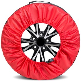 Чехол AutoFlex для хранения автомобильных колес (широкий) размером от 13” до 20”, полиэстер 600D, цвет черный/красный, 81300 Ош
