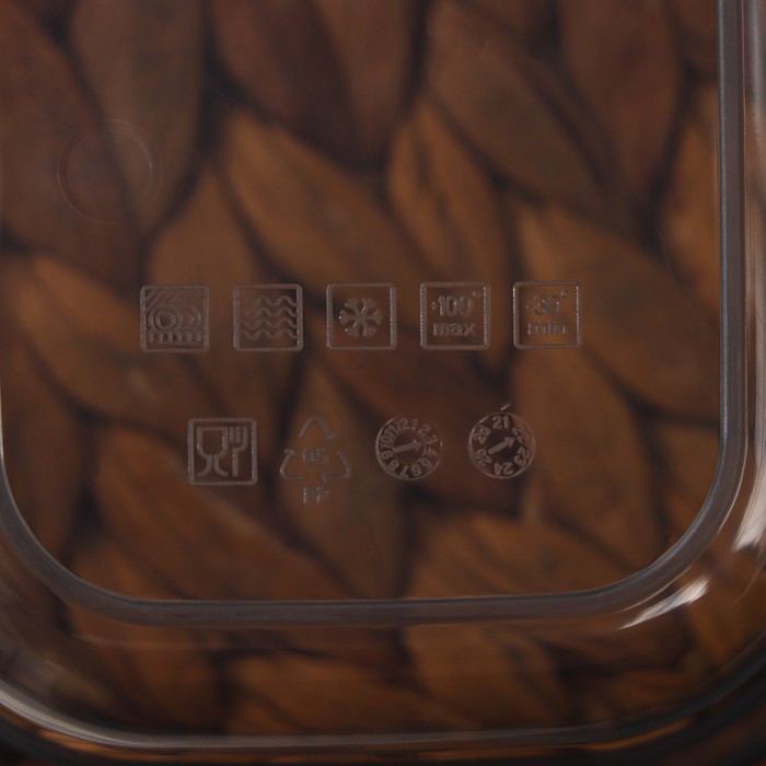 Набор контейнеров пищевых 3шт 0,4; 0,7; 1,2л "Респект", цвет графитовый