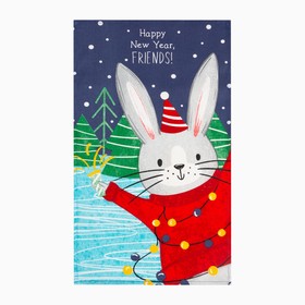 

Полотенце Доляна Happy bunny 35х60 см, 100% хлопок, 160 г/м2
