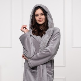 

Халат женский, размер M, цвет серый
