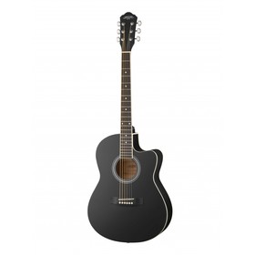 Акустическая гитара HS-3911-BK, с вырезом, черная