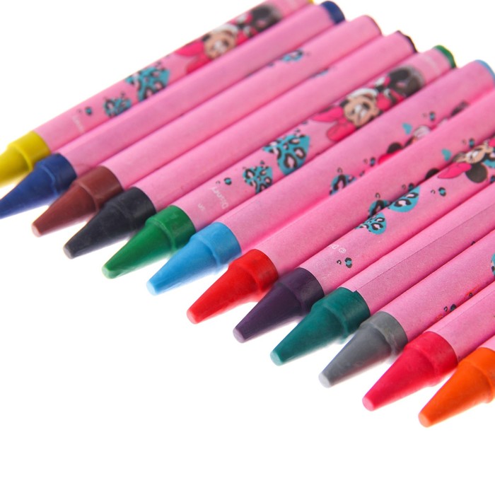 Восковые карандаши Минни Маус, набор 12 цветов