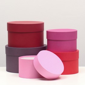 

Набор круглых коробок 5 в 1 "Berry", 23 х 23 х 14 - 15 х 15 х 10 см