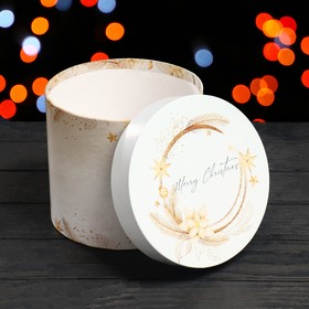 

Подарочная коробка круглая "Merry Christmas", 16 х 14 см