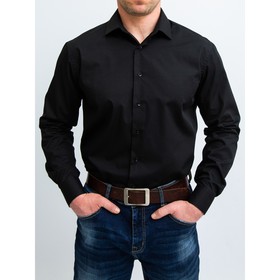Рубашка мужская WOMEN MEN, размер 43, цвет черный Ош